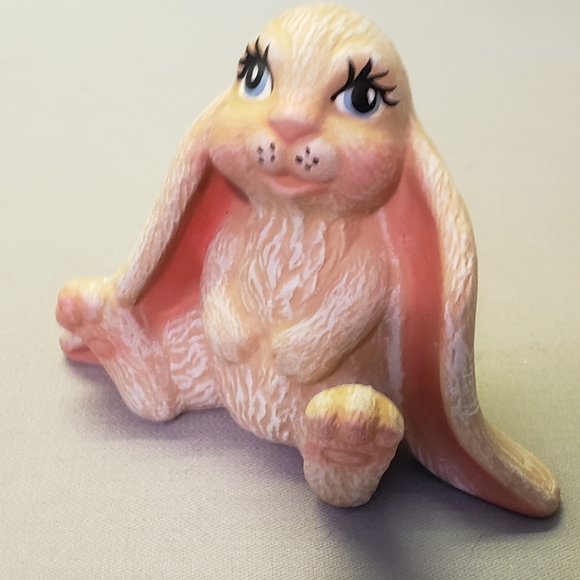 Scioto Other - Vtg 1989 Scioto Pink Bunny Rabbit Figurine Sitting